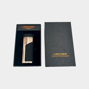 bricheta electrica antivant cu incarcare usb neagra in cutie eleganta - cadouri barbati